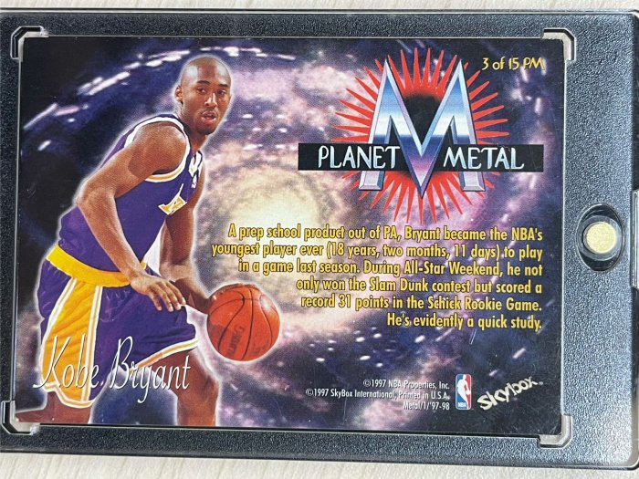 Kobe Bryant PLANET METAL 97-98 FLEER METAL *注意点アリ要確認 Kobe Bryant PLANET METAL 97-98 FLEER METAL *注意点アリ要確認