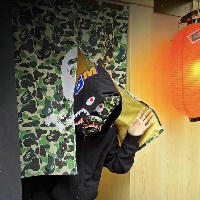 日貨代購CITY】2022SS BAPE APE ABC CAMO NOREN 門簾窗簾迷彩大頭限量