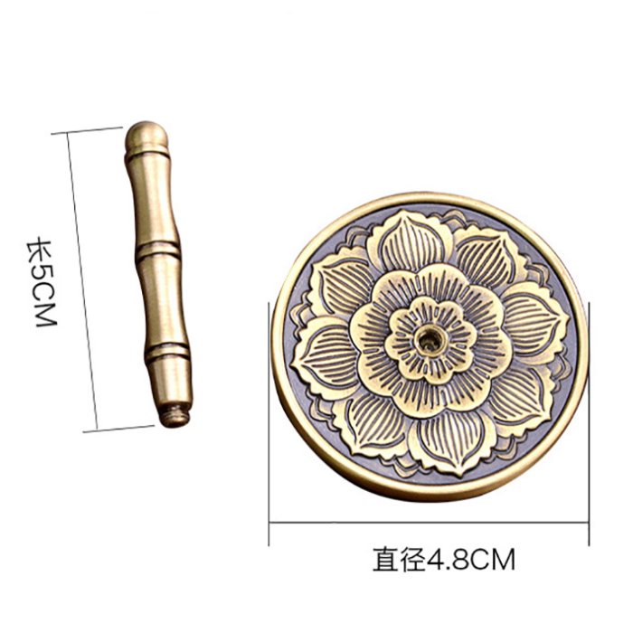 現貨六蓮=蓮花銅灰壓銅炳平香壓整平器蓮花