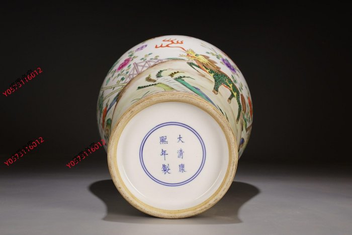 舊藏清康熙五彩瑞獸紋梅瓶高38 寬2460xq87360古玩收藏擺件| Yahoo拍賣