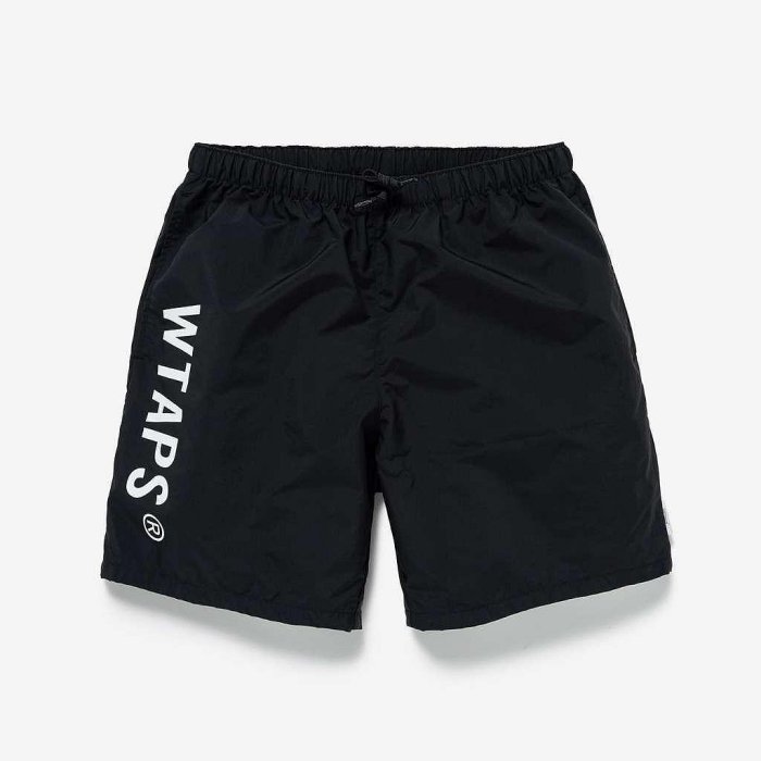 パンツ Wtaps SPSS2002 Pertex Sign BLACK XL 日貨代購CITY】2024SS WTAPS SPSS2002 SHORTS NYLON TUSSAH PERTEX