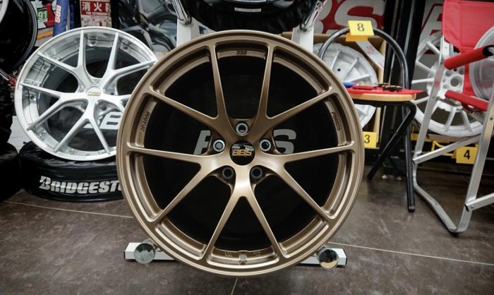 【超鑫國際】 正 BBS RIA 18吋鍛造鋁圈 5孔108 5孔114.3 MBZ 消光古銅 FOCUS ST 現貨