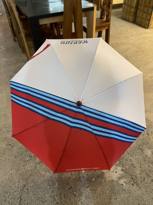 Porsche 保時捷原廠購車贈品MARTINI RACING 雙色精品雨傘| Yahoo拍賣