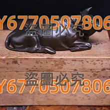 銅製:吉鶴置物(山本純民作) 明治時代金工名家山本純民作《唐銅制臥牛銅像席鎮文鎮》 日本回流古董