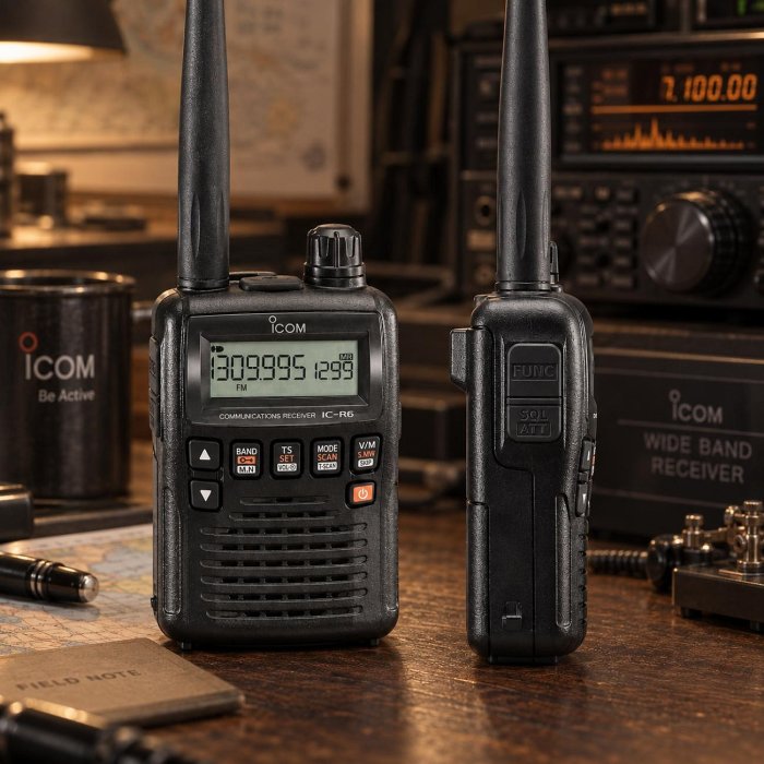 ICOM】IC-R6 無線電手持式全頻接收機◉公司貨◉日本進口◉0.1-1310Mhz