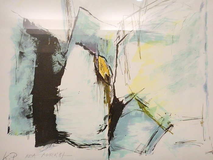 抽象画 timekeeper】 1987年德國Dea Murk抽象畫(69x53)(落款)(免運) | Yahoo拍賣