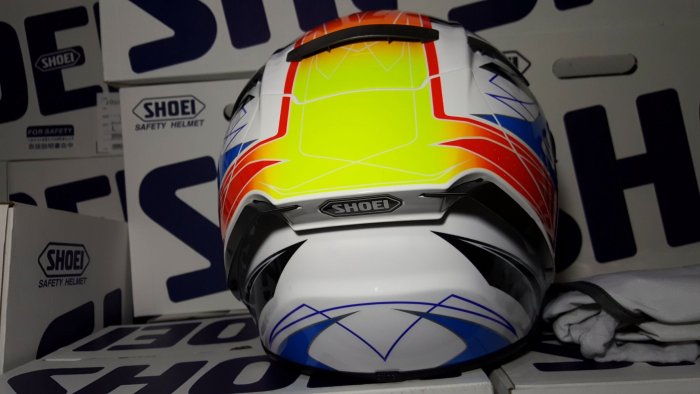 shoei x14 assail X-14 Rear Stabilizer The stabilizer is secured to the helmet with adhesive tape SHOEI X-14 Norick 04 TC-2