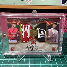 曾聖安 簽名卡 2024中華職棒年度球員卡 味全龍 新人實戰球衣球帽雙PATCH卡 暴力裁切Logo 限量04/35