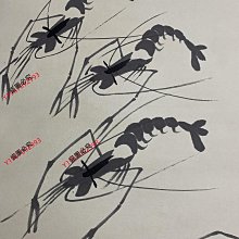 手描き 齊白石 蝦図 宣紙掛軸 四尺中堂 編號AH一06精品四尺中堂畫齊白石蝦畫手繪之作實物攝—圖—物材質宣紙裱好