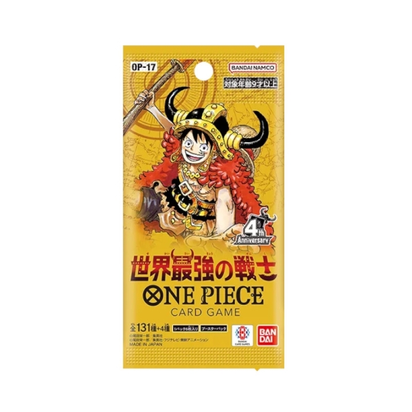 (日版)ONE PIECE 航海王卡牌對戰 盒裝補充包-世界最強的戰士(OP-17)+KARDIKO卡磚