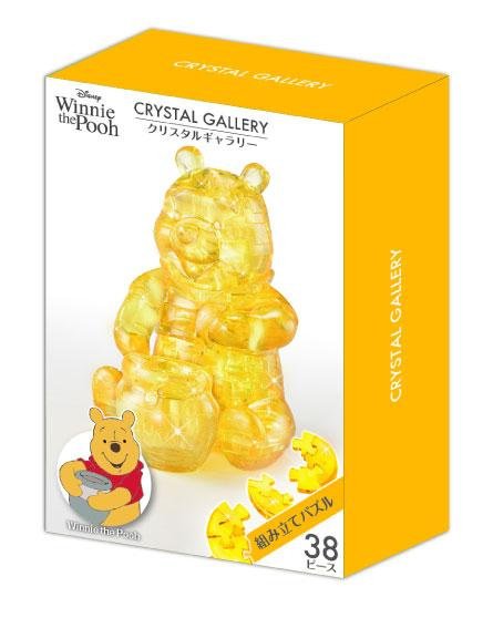 7617 3D立體塑膠透明水晶38片日本進口拼圖 迪士尼 小熊維尼 Winnie the Pooh