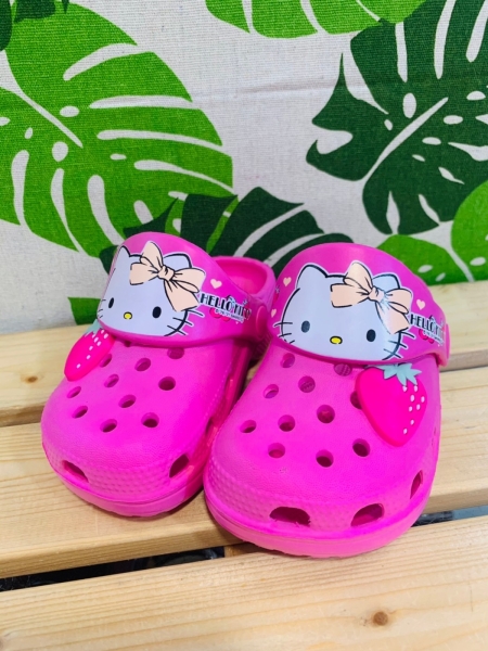 【震撼精品百貨】凱蒂貓 Hello Kitty~日本SANRIO三麗鷗 凱蒂貓兒童布希鞋-草莓(14~17號)#90300
