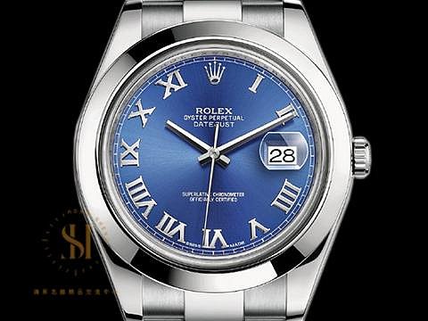 【鴻昇名錶】ROLEX 勞力士 蠔式 DATEJUST II 116300 不鏽鋼 藍色面盤 羅馬數字面盤 自動上鍊 台灣公司貨 2015保單 AG398