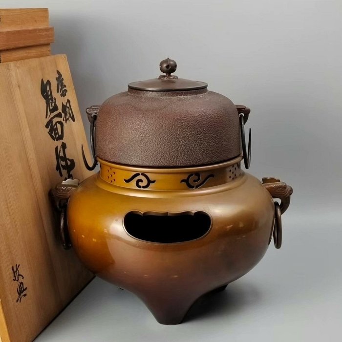 銅鑼　唐銅風爐師　宗喜 銅鑼 唐銅風爐師 宗喜