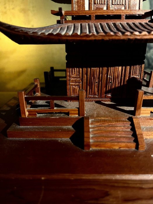 嚴選日本明治時期修繕國寶法起寺三重塔模型，飛鳥時期建築風貌推薦收藏