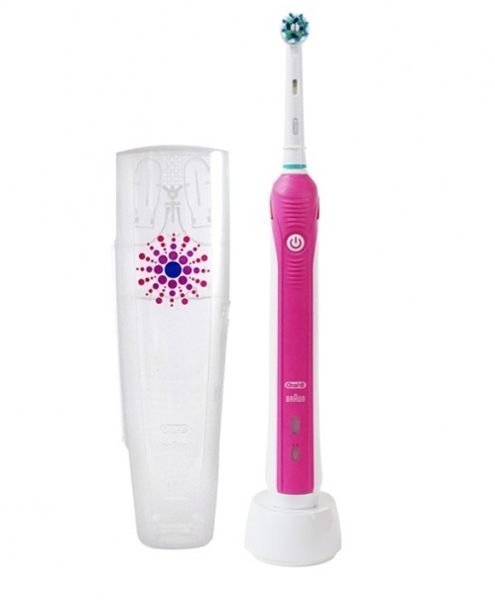 【山山小鋪】德國百靈Oral-B 3D電動牙刷~黑色/粉紅 PRO1000