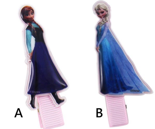 【卡漫迷】冰雪奇緣 韓版 流行飾品 ㊣版 Frozen 艾莎 Elsa 髮夾 髮飾 1 7 0 元 /款