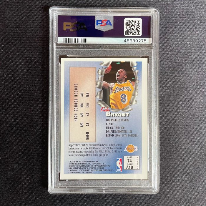 NBA カード Kobe Bryant  Rc PSA9 コービーブライアント NBA カード Kobe Bryant Rc PSA9 コービーブライアント PSA9×3 Kobe