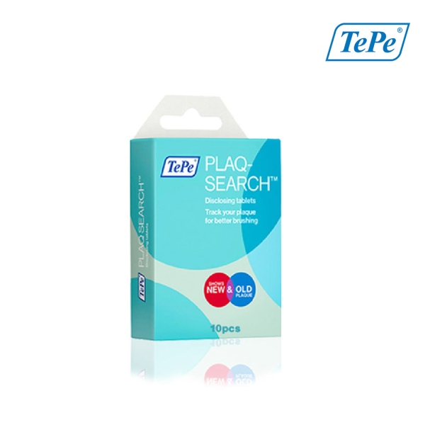 【TePe 緹碧】牙菌斑顯示錠(10入/盒)