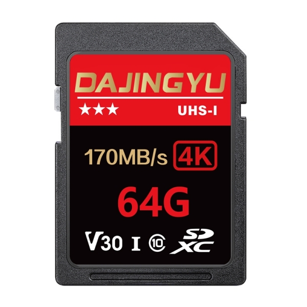 大鯨魚 64GB SDXC UHS-I V30 U3 SD卡 170MB/s 黑金系列 記憶卡