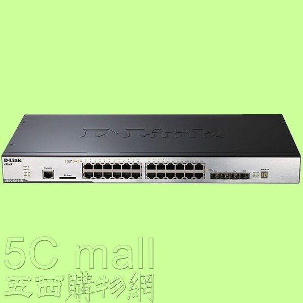 5Cgo【權宇】二手七成新D-Link DGS-3120-24TC/EI 24口HUB 二層千兆網管