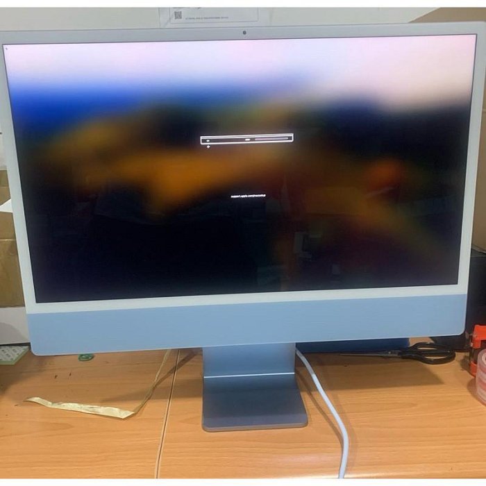 Apple iMac 24吋 2021年 M1 8G/256G 藍色 蘋果原廠 台灣公司貨 A2439