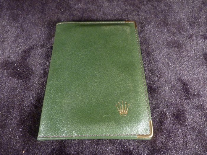 古玩軒~早期ROLEX 勞力士 保卡夾 護照夾 皮革皮夾 卡片夾 子母款(非龍蝦盤.中華陶瓷.大同瓷器)DDD181