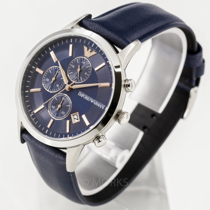 新品 EMPORIO ARMANI 腕時計 ジョバンニ ネイビー AR11216 エンポリオアルマーニ腕時計/メンズ/AR11216/ブルーダイアル/レナート