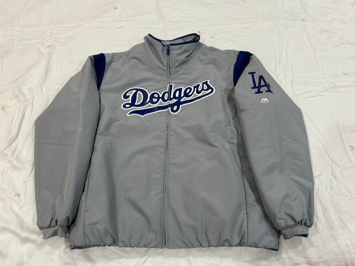 Majestic MLB Los Angeles Dodgers 大聯盟 道奇隊 球員版 Pro 實戰 電繡 棒球外套