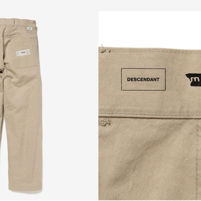 パンツ DESCENDANT WORKTROUSERS UNSAIORI raregem DESCENDANT/WORK TROUSERS UNSAIORI raregem (BEIGE)
