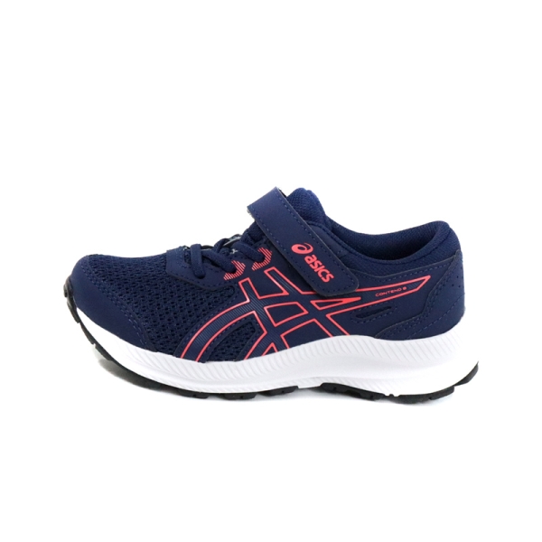 亞瑟士 ASICS CONTEND 8 PS 運動鞋 慢跑鞋 魔鬼氈 深藍色 中童 1014A258-408 no681 | 童鞋 ...