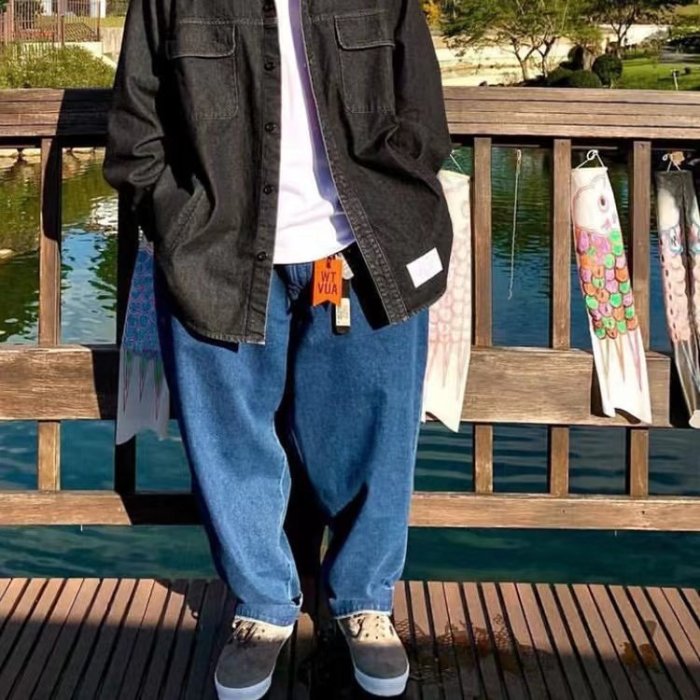 【美品】WTAPS UNION/TROUSERS/COTTON.DENIM XL 希望商店】WTAPS UNION TROUSERS COTTON.DENIM 22AW 錐型寬鬆