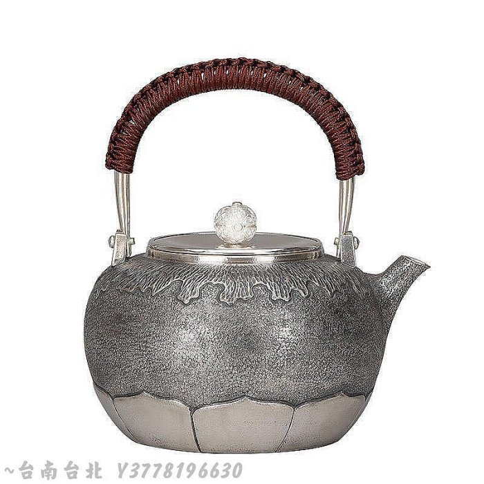 典工堂銀壺靜悟純銀壺足銀燒水壺家用茶具手工仿日本銀煮茶器茶壺~Q1123