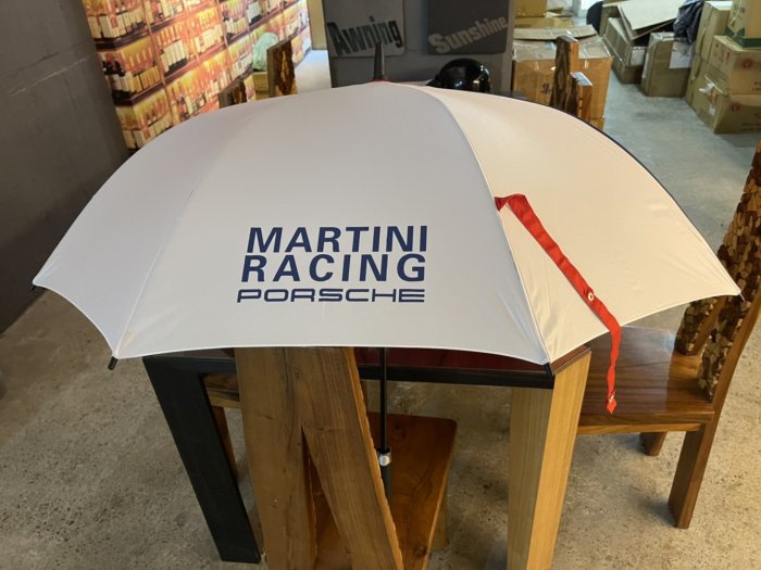 Porsche 保時捷原廠購車贈品MARTINI RACING 雙色精品雨傘| Yahoo拍賣