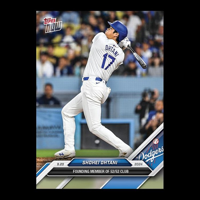 Shohei Ohtani - 2024 MLB TOPPS NOW Card 731 - 大谷翔平達成52轟52盜