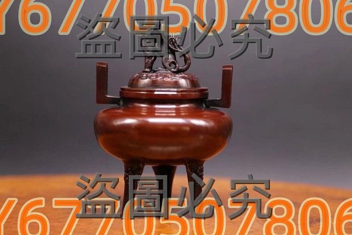 銅製 六角 象足 獅子蓋 香炉 未使用 共箱(LC790) 銅製 六角 象足 獅子蓋 香炉 未使用 共箱(LC790) 銅製 六角 象足