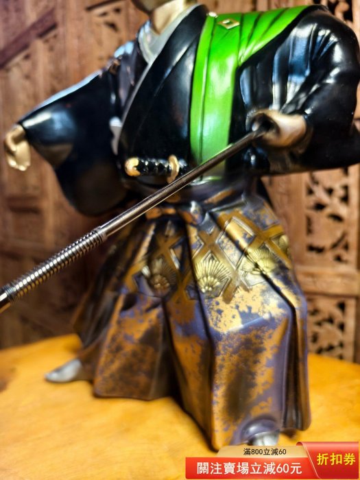 人形武士✘2箱，人像JAPAN黑田武士金屬武士，做工精細， 大尺寸，厚重