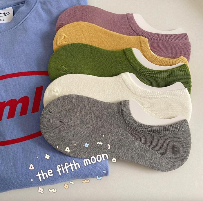 全新 thefifthmoon 防滑短襪春夏 白色襪子白襪 透氣棉質 短襪 隱形襪 淺口襪子 襪子 socks 日系