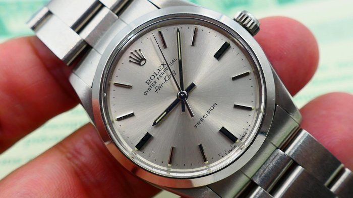 【美好時光】1989年份ROLEX勞力士5500自動上鏈Air KING有原始保單 ( 1601 1500 14000等參考)