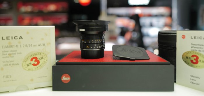 日光徠卡】Leica 11878 Elmarit-M 24mm f/2.8 ASPH. 黑色二手#380