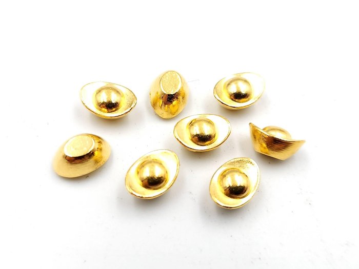 金元寶招財元寶(0.8cm/0.9cm) 招財進寶聚寶盆風水開運元寶宗教用品合金