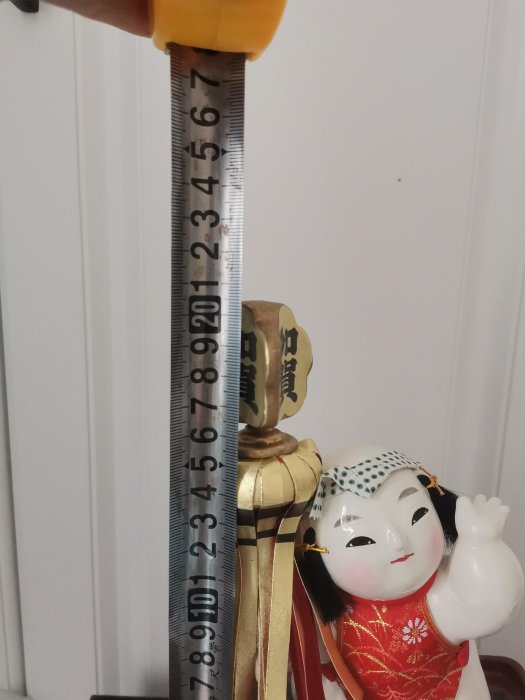 嚴選日本晃山作加賀人形，全新品附原盒，高20.5公分宽12公分人偶玩具