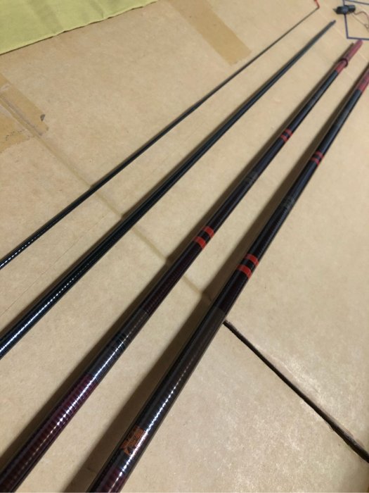 日本製GAMAKATSU がまへらMARKⅡ 極硬十尺並繼鯽魚竿鯽鯉竿福壽竿紅標