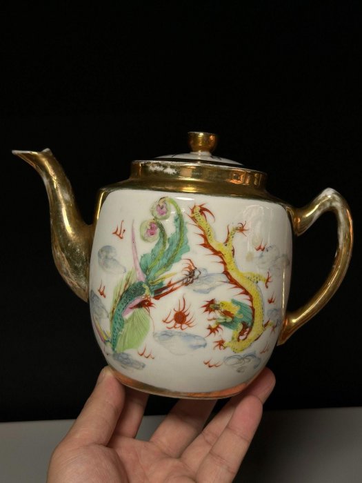 旧家蔵出 古玩 銅器 銅龍鳳壺龍鳳 呈祥万事如意形制 復古01A PG738