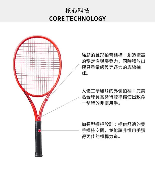 【曼森體育】Wilson DEFYER 100 V1 網球拍 300g 強力爆發力 全新款