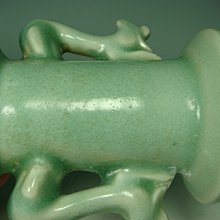 石趣齋文物@@龍泉窯梅子青釉雙鳳耳瓶-MT525123 | Yahoo拍賣