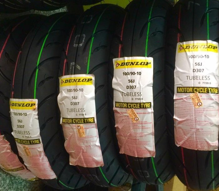 阿齊DUNLOP 登祿普D307 100⁄90-10 350-10 90⁄90-