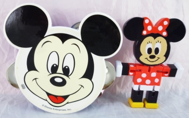 【震撼精品百貨】Micky Mouse 米奇/米妮 ~鈴鼓-米奇/伸縮玩偶-米妮【共2款】