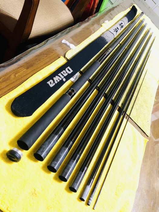 日本製DAIWA 硬派疾早瀬抜95SJ 三十二尺本流竿鮎魚竿香魚竿極新免運費
