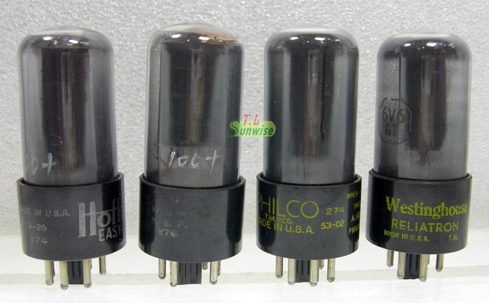 RCA 6V6GTA 真空管 2本セット RCA 6V6GT (GTY) Vintage 真空管！！